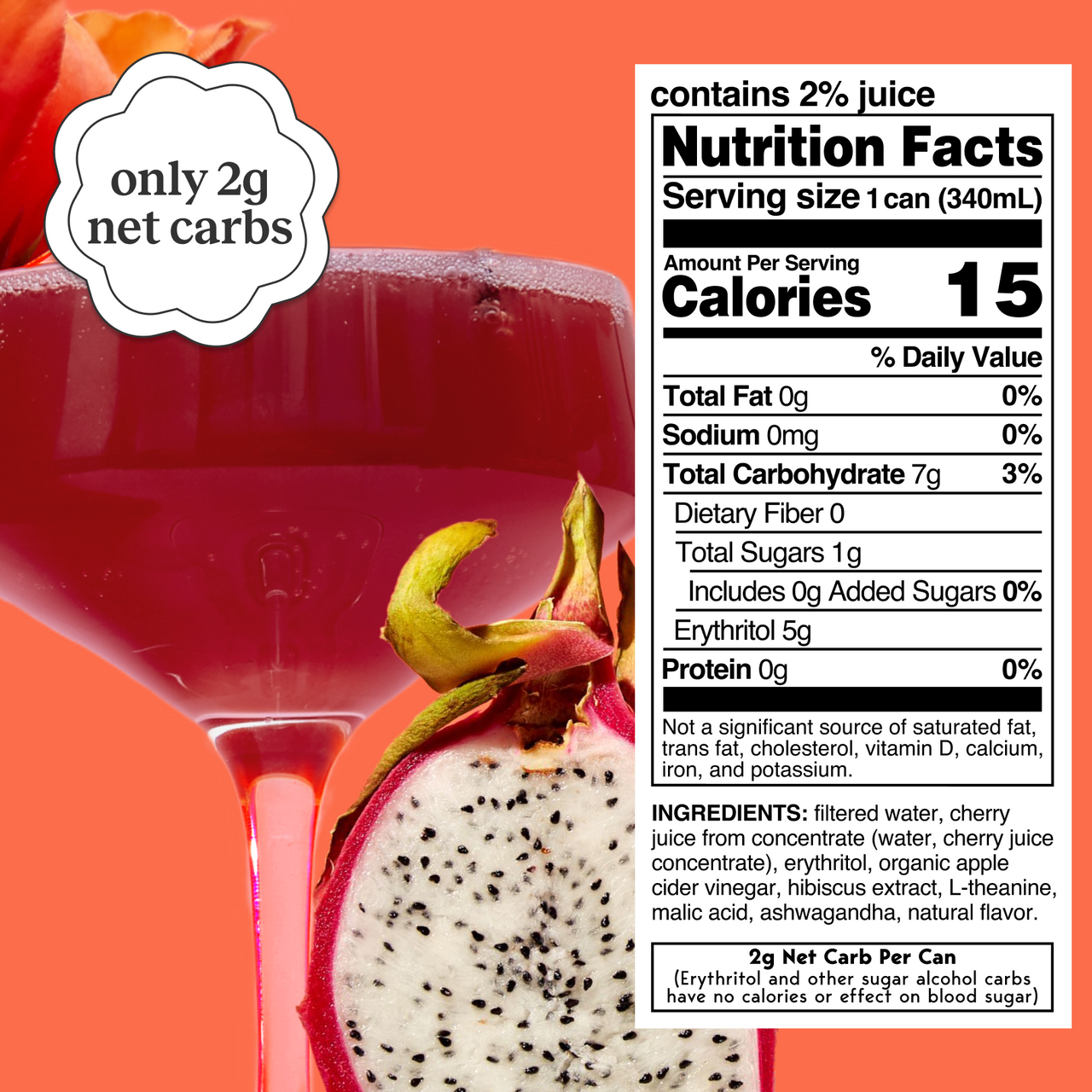 hibiscus dragon fruit (botanical tea | 12 pack)